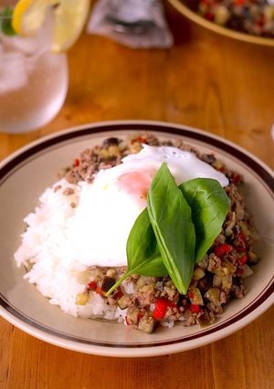 レンジで簡単♪なすガパオライス-レシピのメイン写真