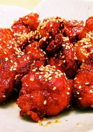 にんにくダレたっぷり鶏もも唐揚げ。-レシピのメイン写真