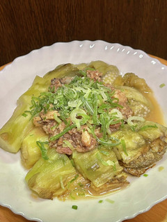 焼き茄子のサバ缶乗せ-レシピのメイン写真