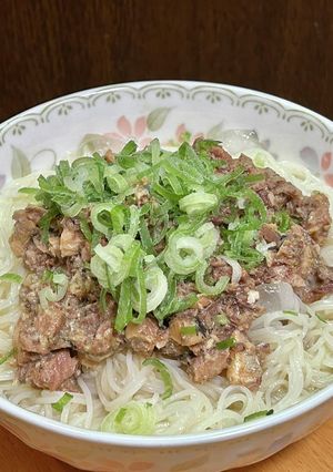 サバ缶でぶっかけ素麺-レシピのメイン写真