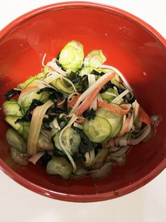 きゅうりとわかめとカニカマの酢の物-レシピのメイン写真