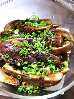 レンジでなすの中華風青唐辛子醬油蒸し-レシピのメイン写真