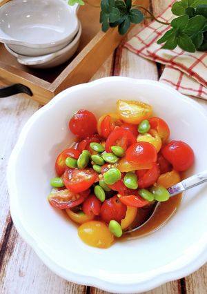 ちぎりトマトと枝豆のピリ辛中華サラダ-レシピのメイン写真