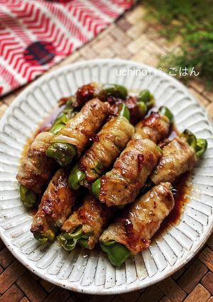 ピーマンの肉巻き♡甘酢ソース-レシピのメイン写真