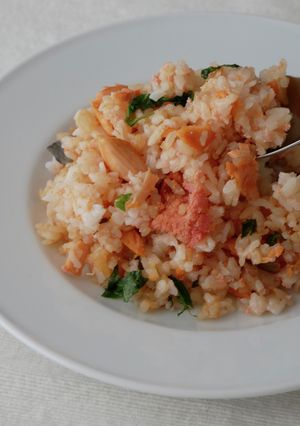 パックご飯で。鮭明太炒飯-レシピのメイン写真
