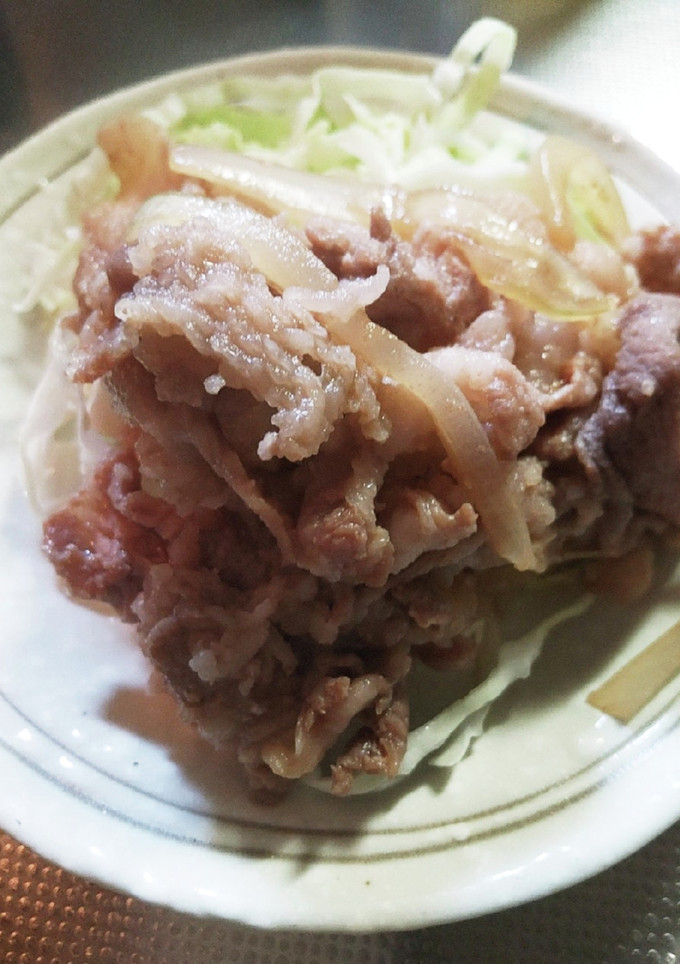 簡単調理　豚のしょうが焼き-レシピのメイン写真