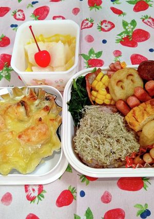 今日の塾弁☆女の子-レシピのメイン写真