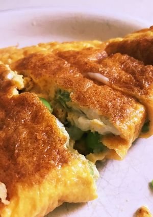 めっちゃ簡単枝豆とチーズのオムレツ-レシピのメイン写真