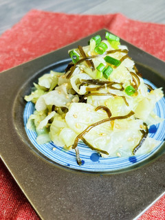 レンジで簡単1品!キャベツの生姜昆布和え-レシピのメイン写真