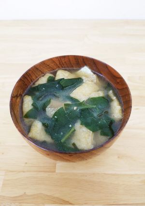 おかわかめと油あげのかんたん味噌汁-レシピのメイン写真