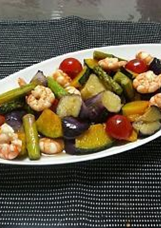 エビと揚げ野菜のマリネ-レシピのメイン写真