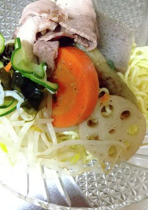 筑前煮のっけ冷麺-レシピのメイン写真