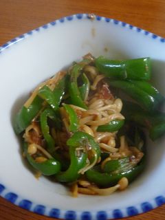ピーマンとえのきの炒め煮-レシピのメイン写真