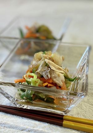 クラゲとサラダチキンの中華風酢の物-レシピのメイン写真