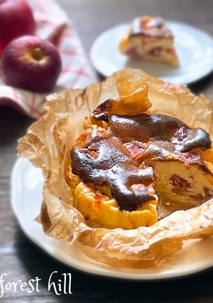 りんごのバスクチーズケーキ-レシピのメイン写真