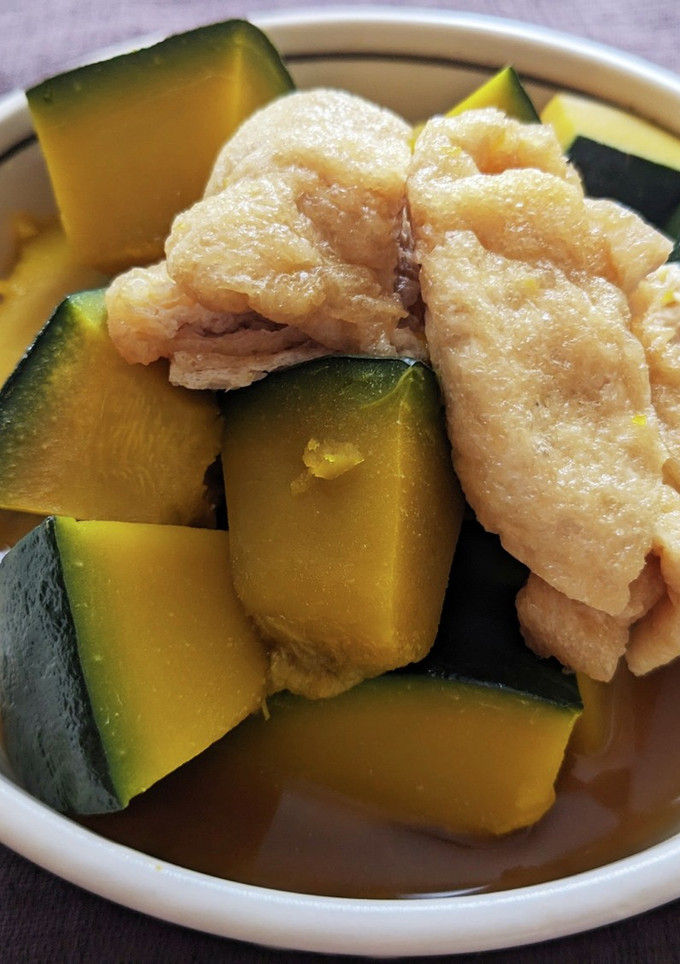 かぼちゃと油揚げの煮物-レシピのメイン写真