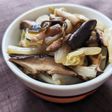 白菜と椎茸の塩昆布炒め