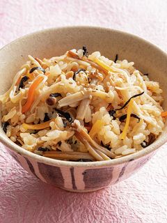 ツナときのこの炊き込みご飯-レシピのメイン写真