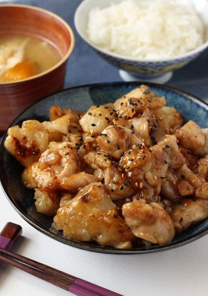 鶏モモ肉と長芋のニンニクオイスター炒め-レシピのメイン写真