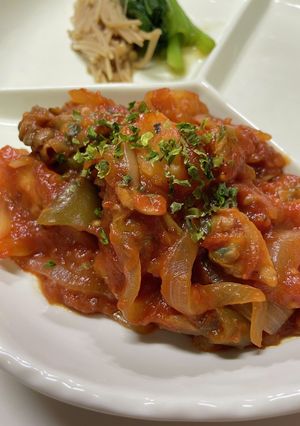 冷凍イカと冷凍アサリのトマト煮-レシピのメイン写真