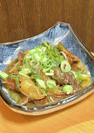 牛すじ肉と結びしらたきの味噌煮-レシピのメイン写真