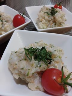 長いも焼きたらこ、青のりのもっちりサラダ-レシピのメイン写真