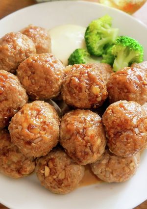 おうちにあるアレのおかげ！ふわふわ肉団子-レシピのメイン写真