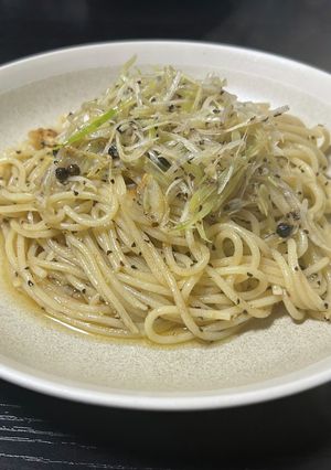 葱胡椒パスタ-レシピのメイン写真