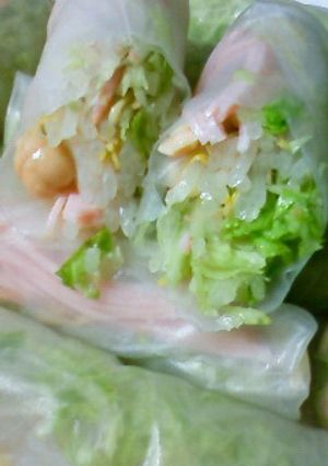 生マメ春巻き-レシピのメイン写真