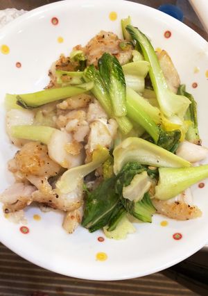 タラとチンゲンサイのレモン炒め-レシピのメイン写真
