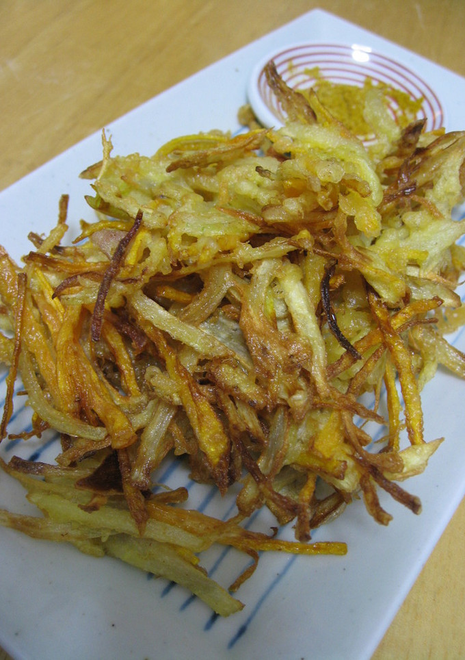 天ぷら衣の残りで　かき揚げ-レシピのメイン写真