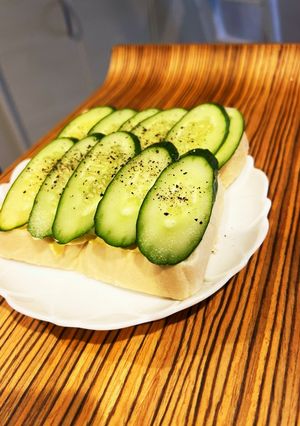 きゅうりのオープンサンド 歯応え最高!-レシピのメイン写真
