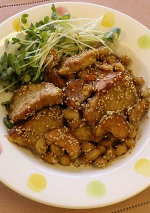 カツオと大豆のゴマ和え-レシピのメイン写真