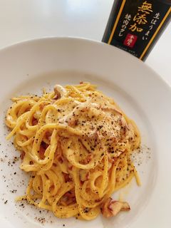 無添加焼肉の生だれで作る絶品カルボナーラ-レシピのメイン写真