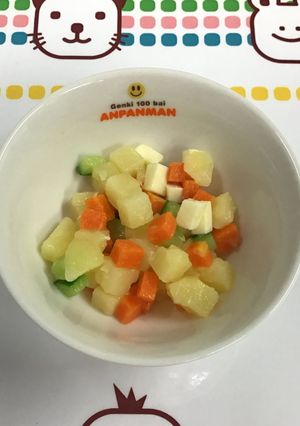 【保育園給食】さつまいもコロコロサラダ-レシピのメイン写真
