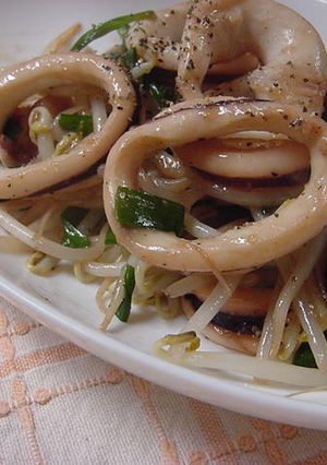 野菜たっぷり！手もみイカのレモン炒め★-レシピのメイン写真