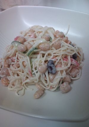 そうめんの豆サラダ-レシピのメイン写真