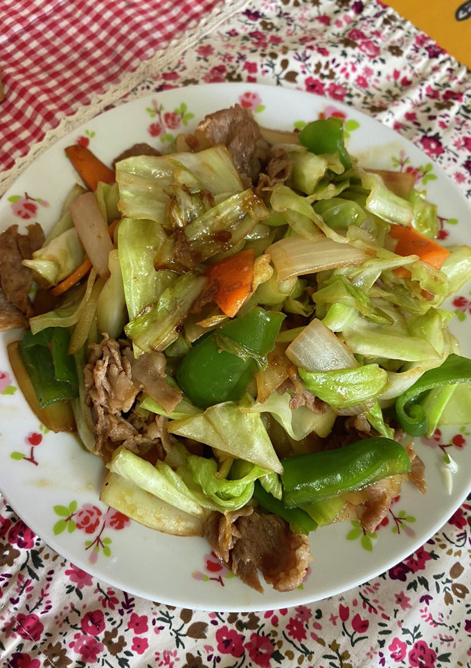 簡単生姜焼きのタレで野菜炒め（お弁当用）-レシピのメイン写真