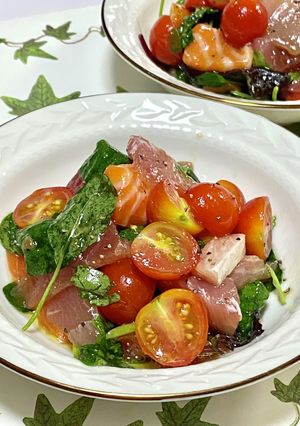 クミン風味のお刺身サラダ-レシピのメイン写真