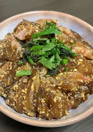 【さかなの日】鯛の胡麻漬け丼-レシピのメイン写真