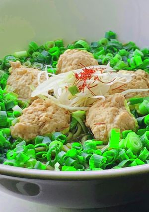 ダイエット美容！豆腐入りつくね蕎麦♡-レシピのメイン写真