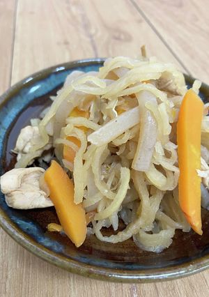 水戻し不要!切干大根と鶏ささみの煮物-レシピのメイン写真