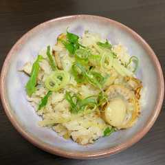 รูปของ 【さかなの日】ホタテと水菜の炊き込みご飯