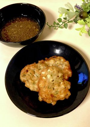 コーンと山芋の磯辺揚げ-レシピのメイン写真