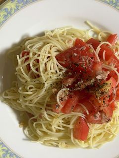 トマトツナバジルの冷製パスタ-レシピのメイン写真