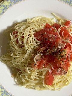 トマトツナバジルの冷製パスタ-レシピのメイン写真