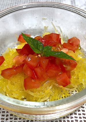 そうめんカボチャのオリーブオイルがけ-レシピのメイン写真