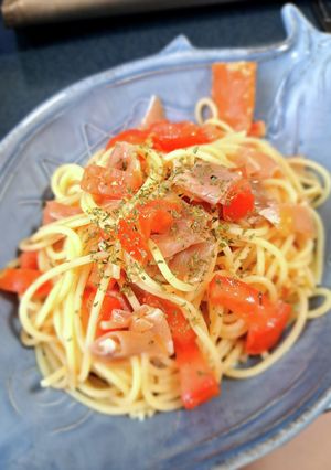 生ハムとトマトのパスタ-レシピのメイン写真