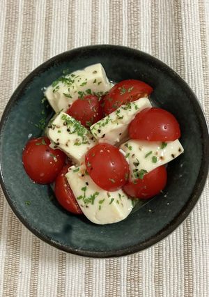 トマトと塩こうじ豆腐のカプレーゼ-レシピのメイン写真
