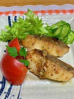 白身魚のにんにくバターソテー♪-レシピのメイン写真
